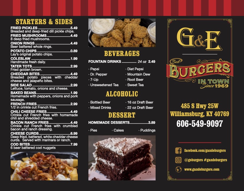 GandE TriFold Brochure Menu_June20221